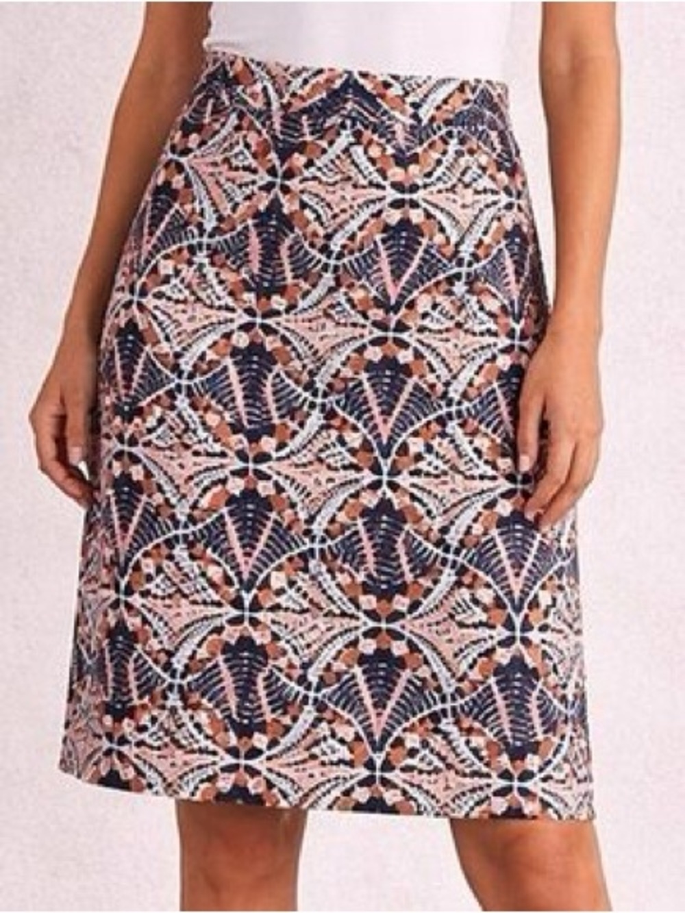 Anthropologie Moulinette Soeurs Svetla Lace Knit Midi Pencil Skirt Size 6
